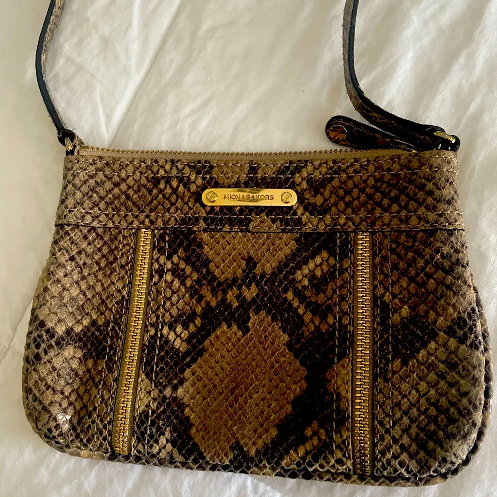 Snakeskin crossbody